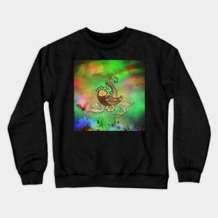 Elegant fantasy bird Crewneck Sweatshirt